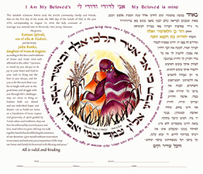 Jewish Art Featured Item: “Wherever You Go, I Shall Go” Ketubah
