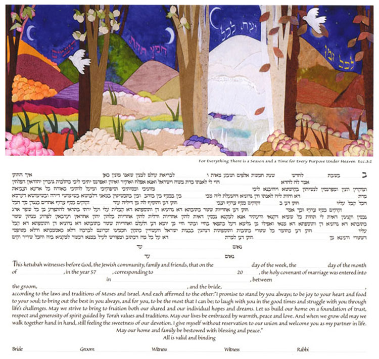 Love Through All Seasons Ketubah